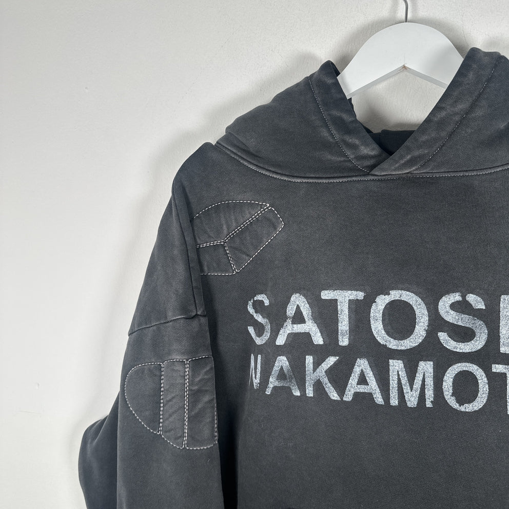Satoshi Nakamoto Padded Logo Hoodie Size L