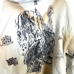 Balenciaga SS24 Tattoo Zip-Up Hoodie