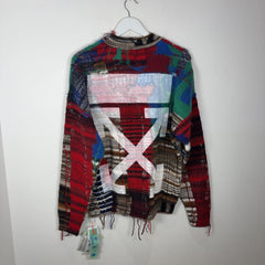 Off-White Arrow Tab Chaos Knit Hoodie