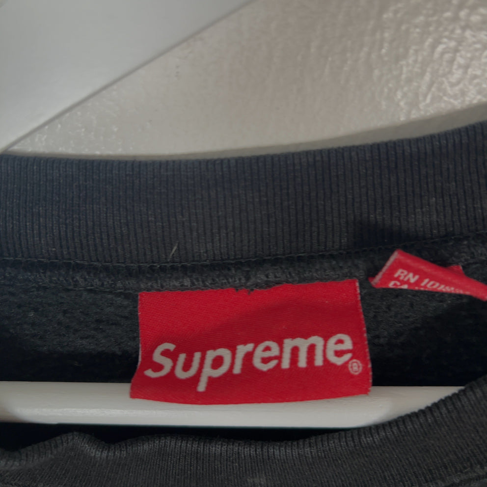Supreme Black Mini Box Logo Crewneck