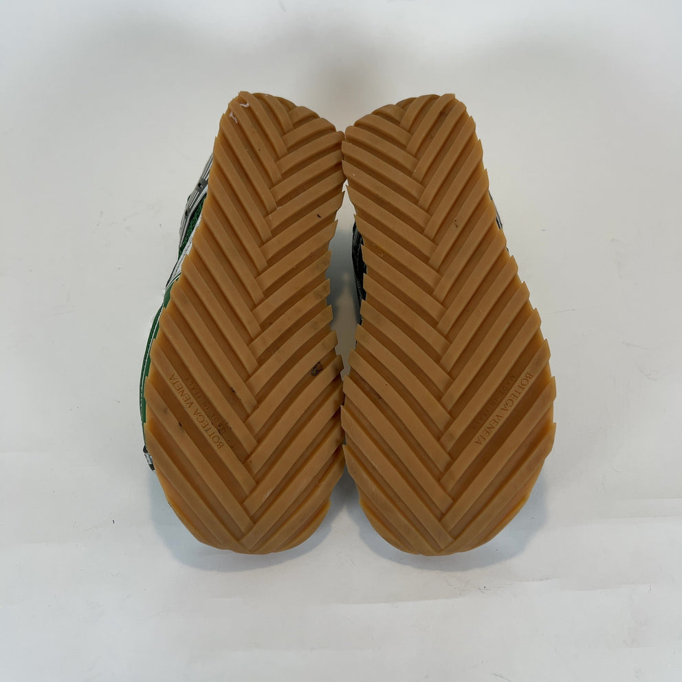 Bottega Veneta Green Mesh Orbit Sneaker