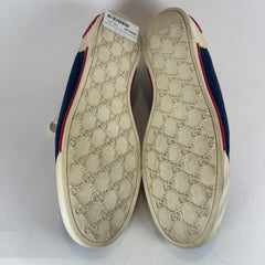 Gucci Boulevard Script Logo Suede Lowtop Sneakers