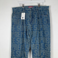 Supreme Woven Logo Denim Jeans