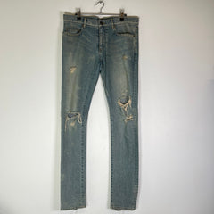 Saint Laurent FW14 D02 Crash Denim Jeans