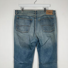 Balenciaga Waxed Distressed Denim Jeans