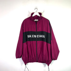 Balenciaga 2019 Logo Nylon Windbreaker Jacket