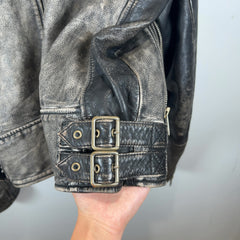 Diesel Blanket Lined Vintage Leather Jacket