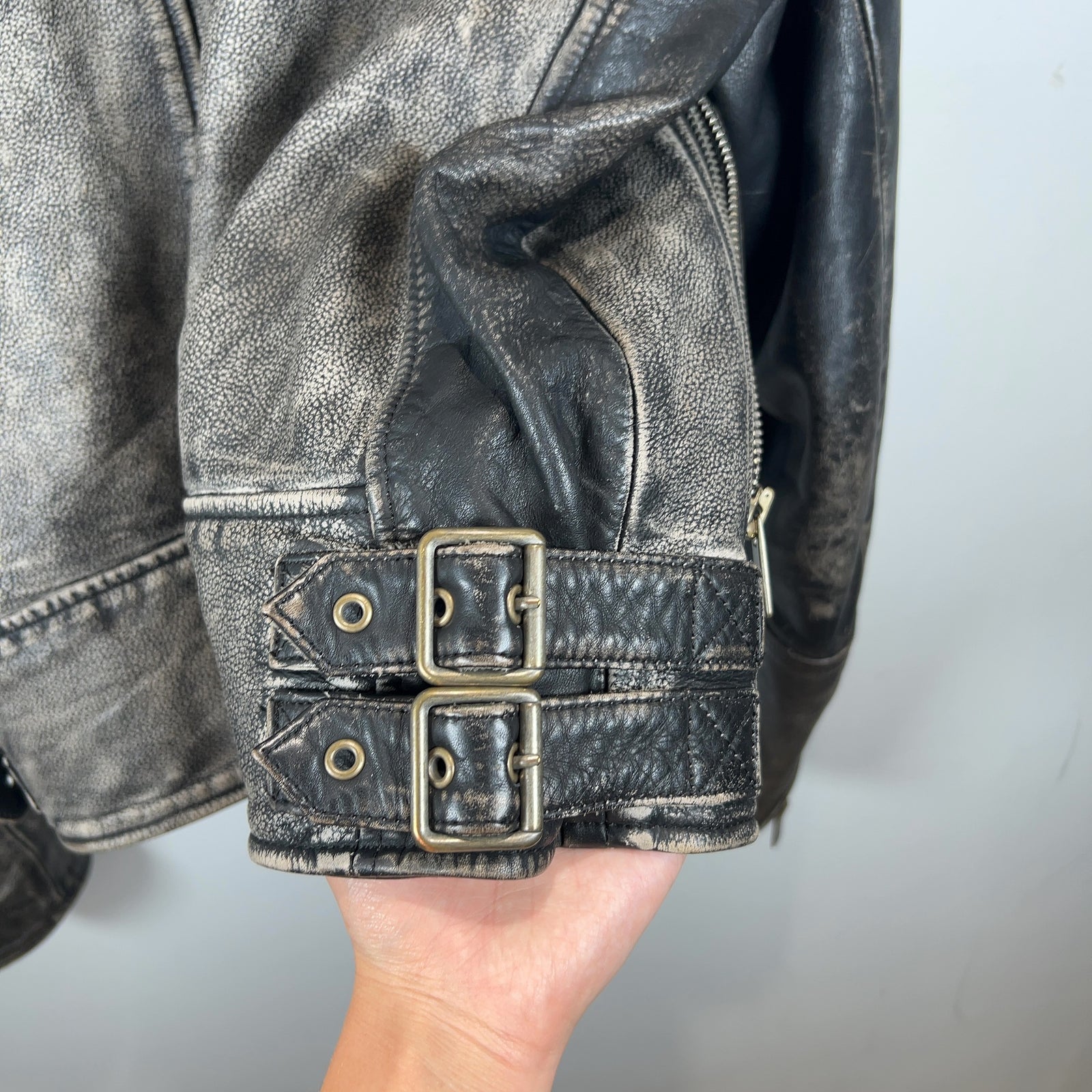 Diesel Blanket Lined Vintage Leather Jacket