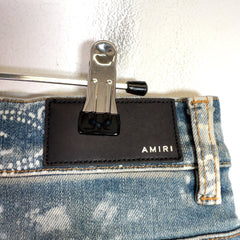 Amiri Clay Indigo Bleach Bandana Denim Jeans