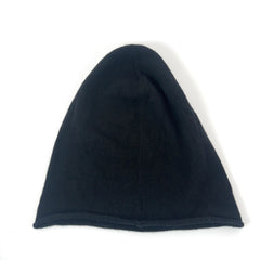 Chrome Hearts Blue Triple Cross Leather Patch Cashmere Beanie