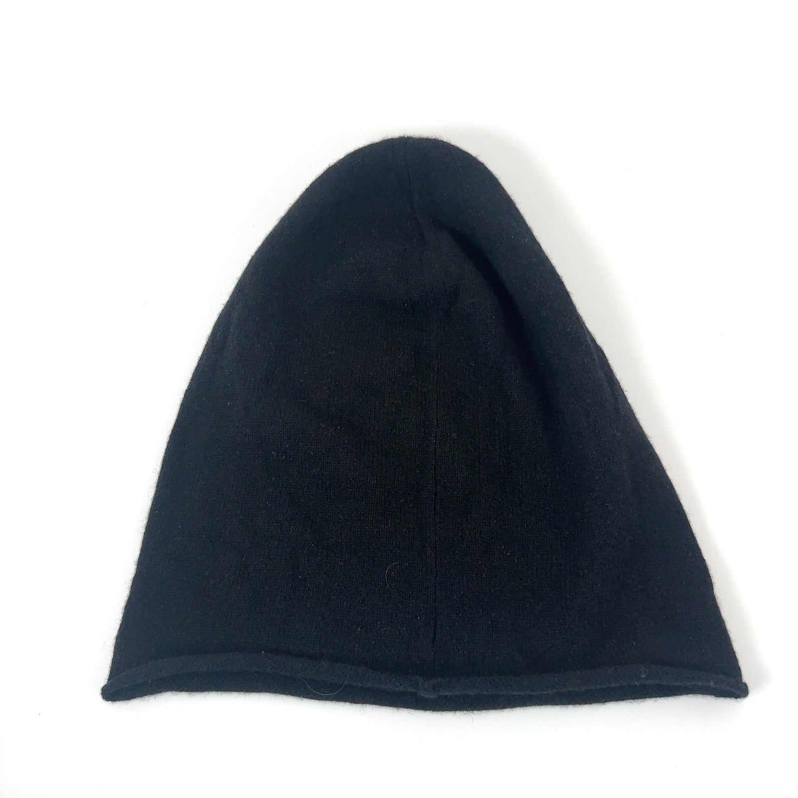 Chrome Hearts Blue Triple Cross Leather Patch Cashmere Beanie