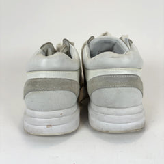 Chanel White Interlocking C Trainers