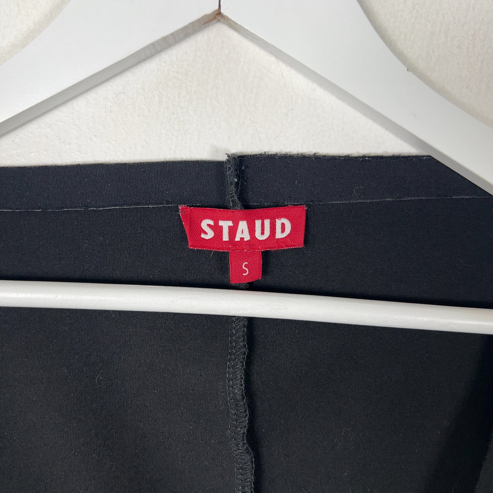 Staud Open Chest Zip-Up Long-Sleeve Longsleeve