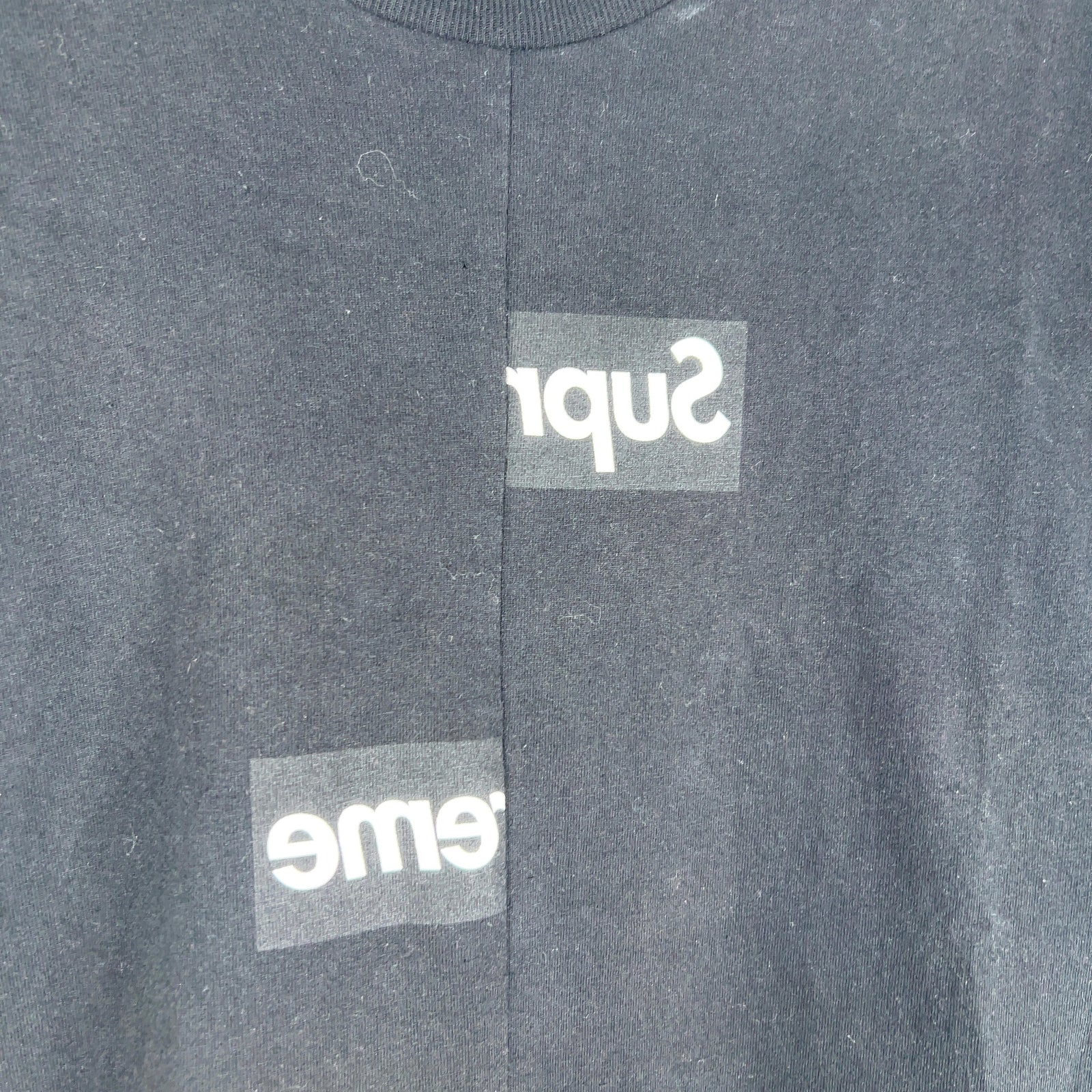 Supreme x Comme Des Garcons Split Box Logo Graphic T-Shirt