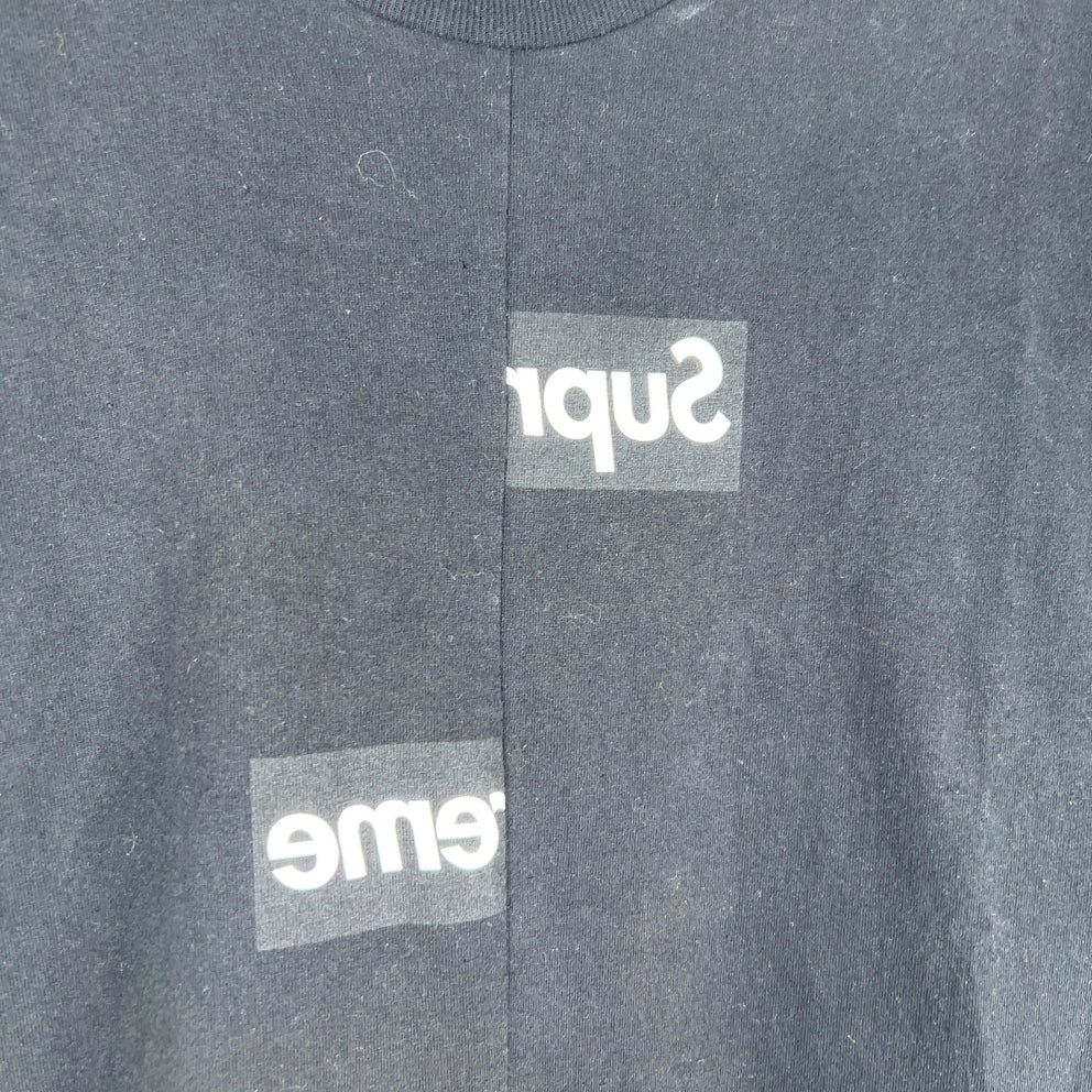 Supreme x Comme Des Garcons Split Box Logo Graphic T-Shirt