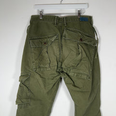 Kapital Green Cargo Pocket Canvas Cargo Pants