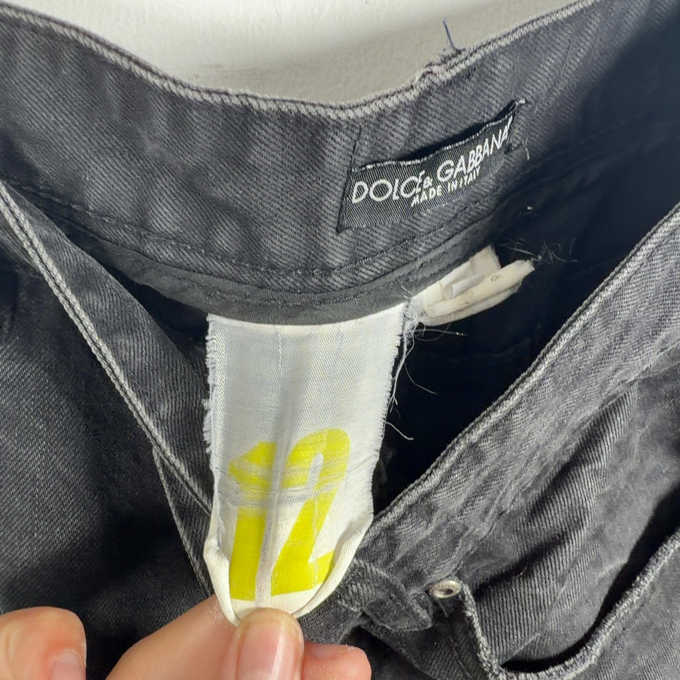 Dolce Gabbana Distressed Patch Jeans