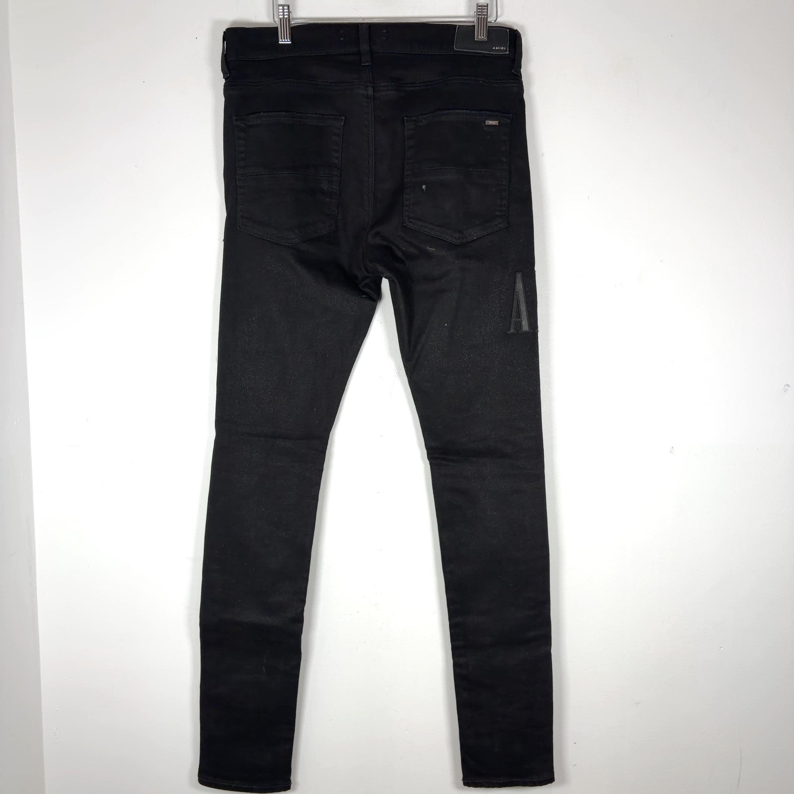 Amiri Thigh Logo Black/Black Jeans