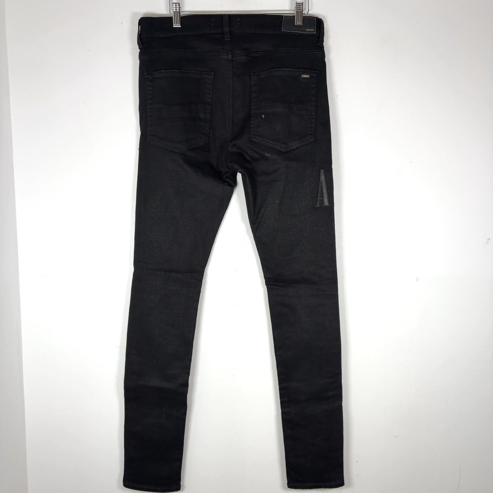 Amiri Thigh Logo Black/Black Jeans