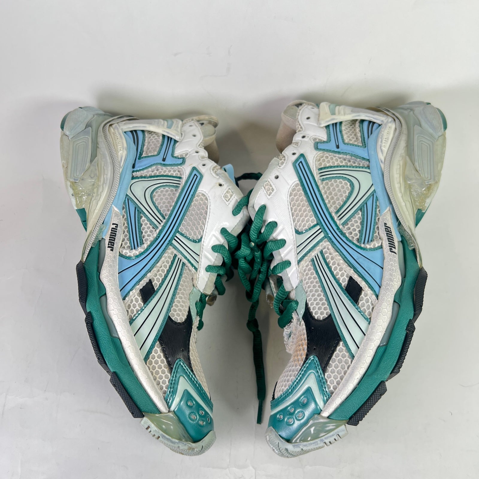 Balenciaga Green/Blue Mesh Runners