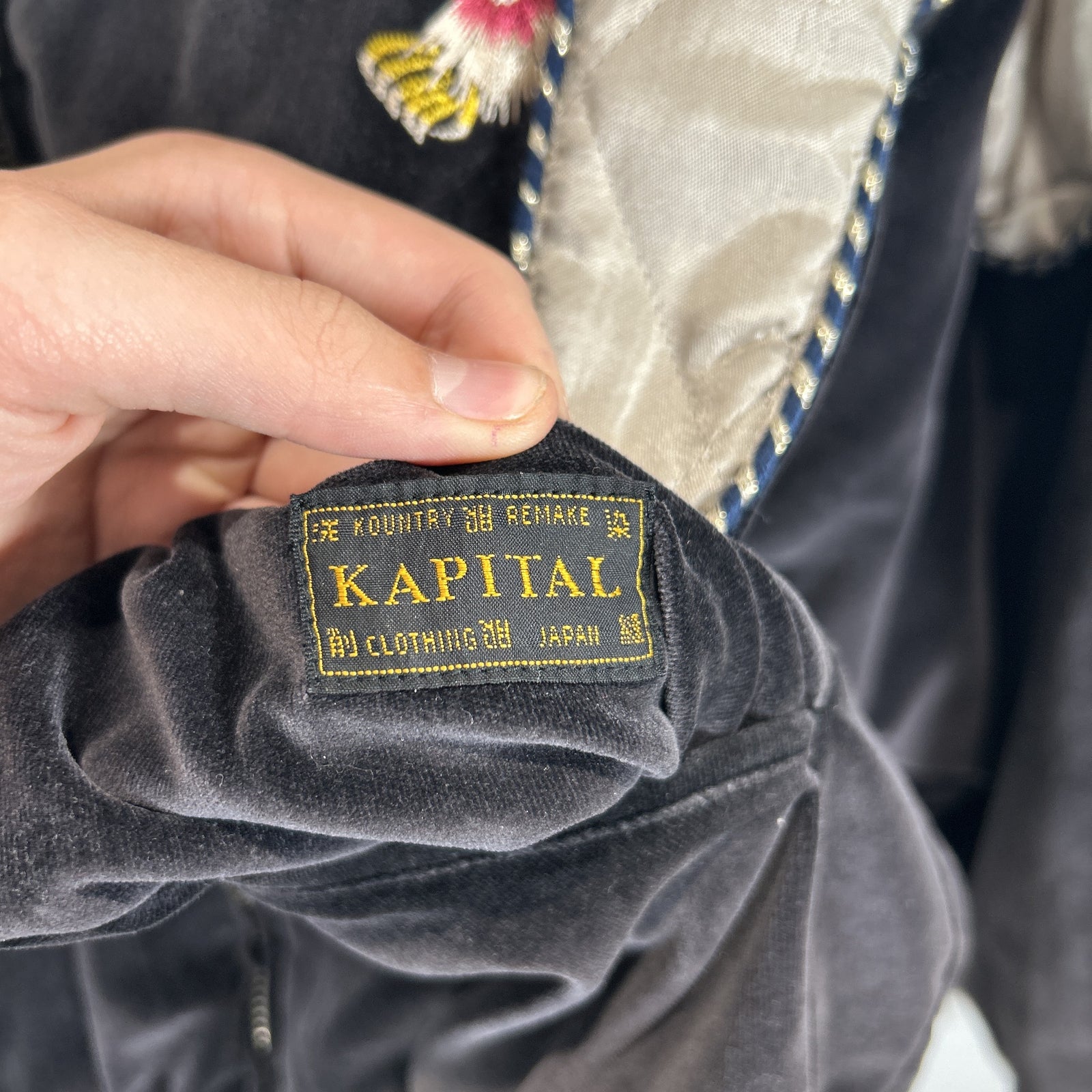Kapital Toro-Toro Velvet Souvenir Jacket Size 4
