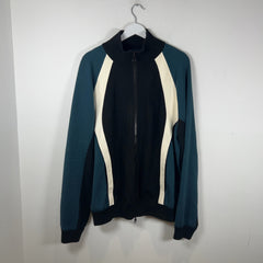 Louis Vuitton Color Block Leather/Knit Track Jacket