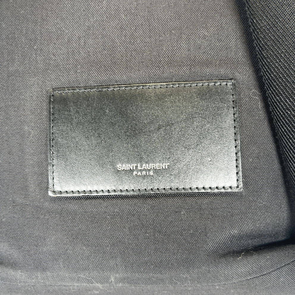 Saint Laurent Double Leather Strapped Backpack