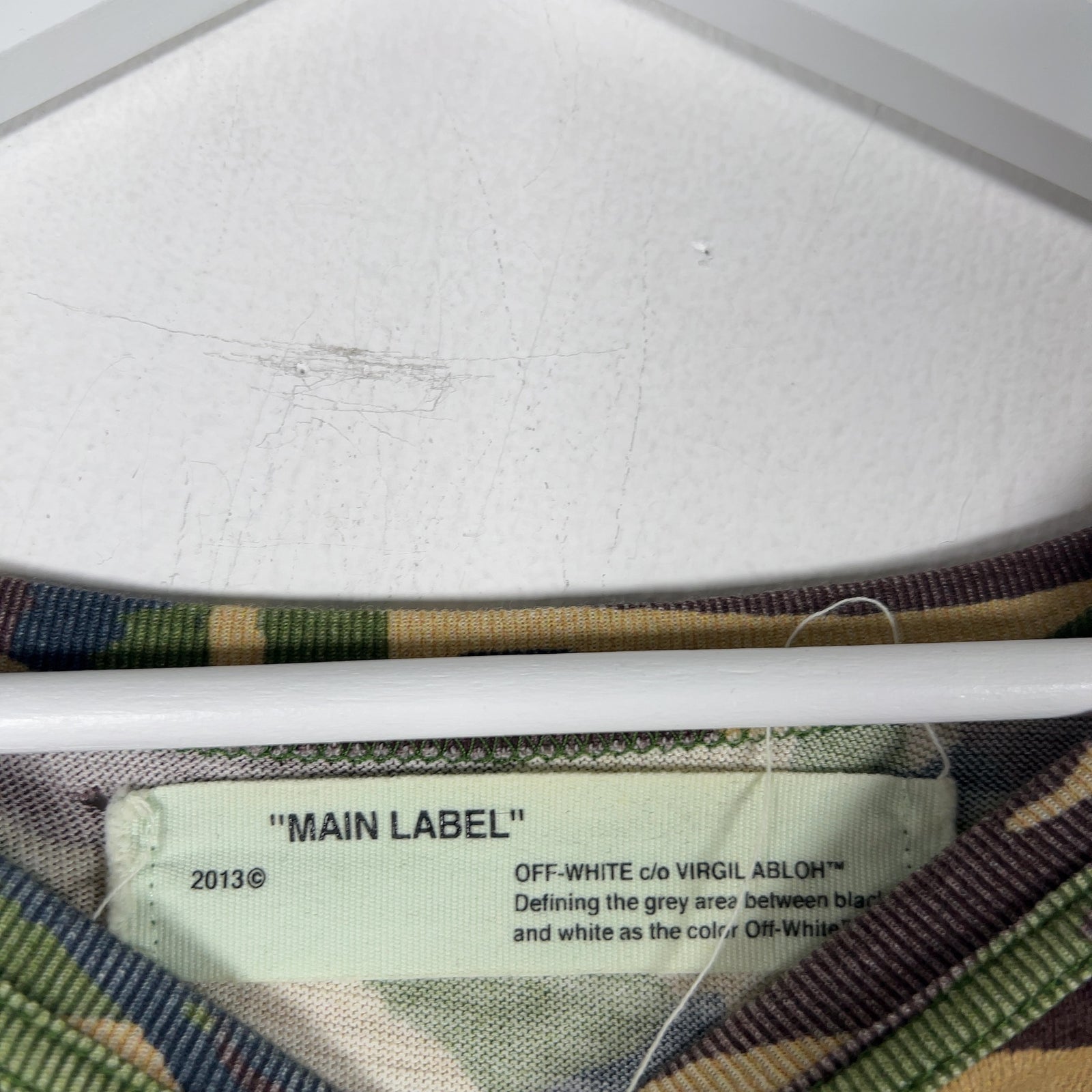 Off-White Camoflauge 'Piece By Design' T-Shirt Size M