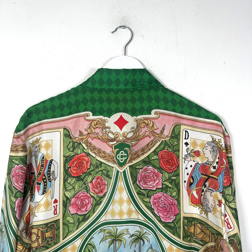 Casablanca 'Le Jardin Des Cartese' Silk Button-Up Shirt