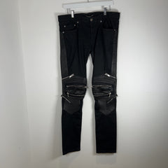 Saint Laurent FW13 D04 Lambskin Zipper Biker Jeans