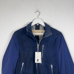 Burberry Brit Navy Nylon Sleeved Bomber