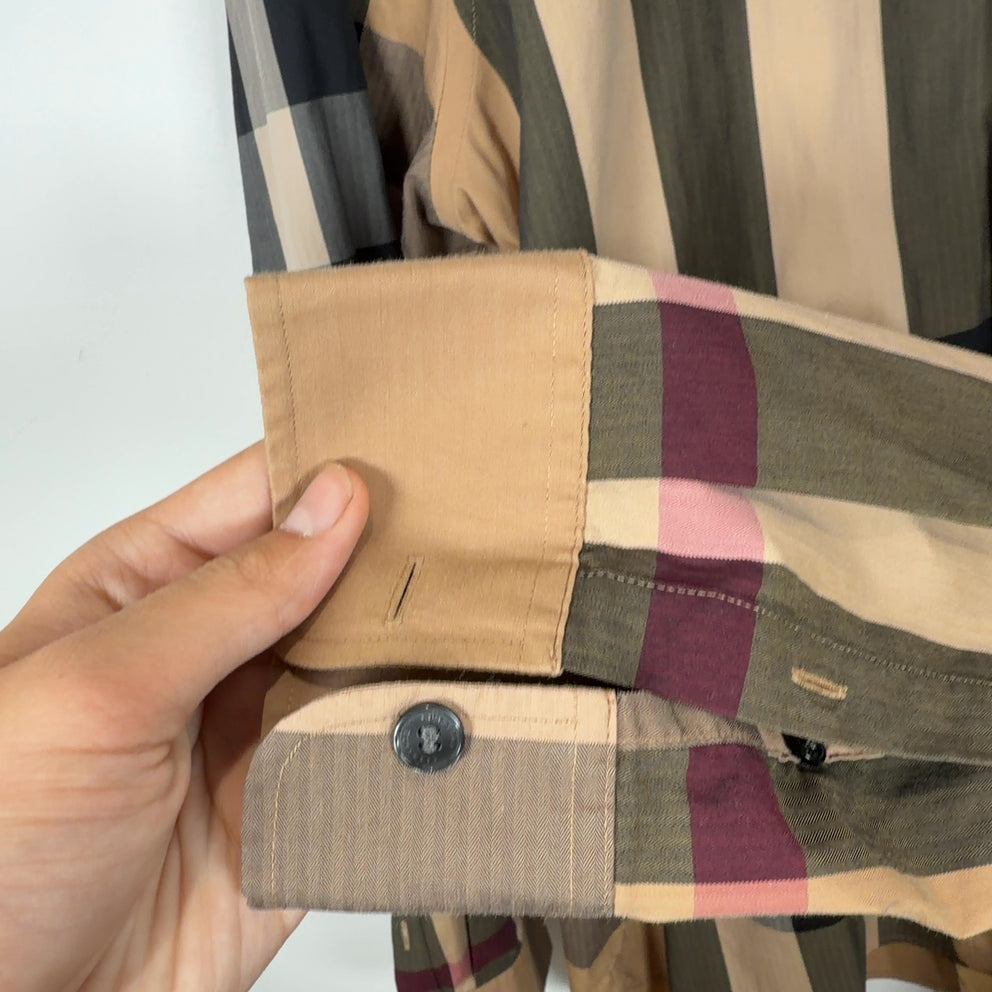 Burberry Plaid Button-Up Shirt