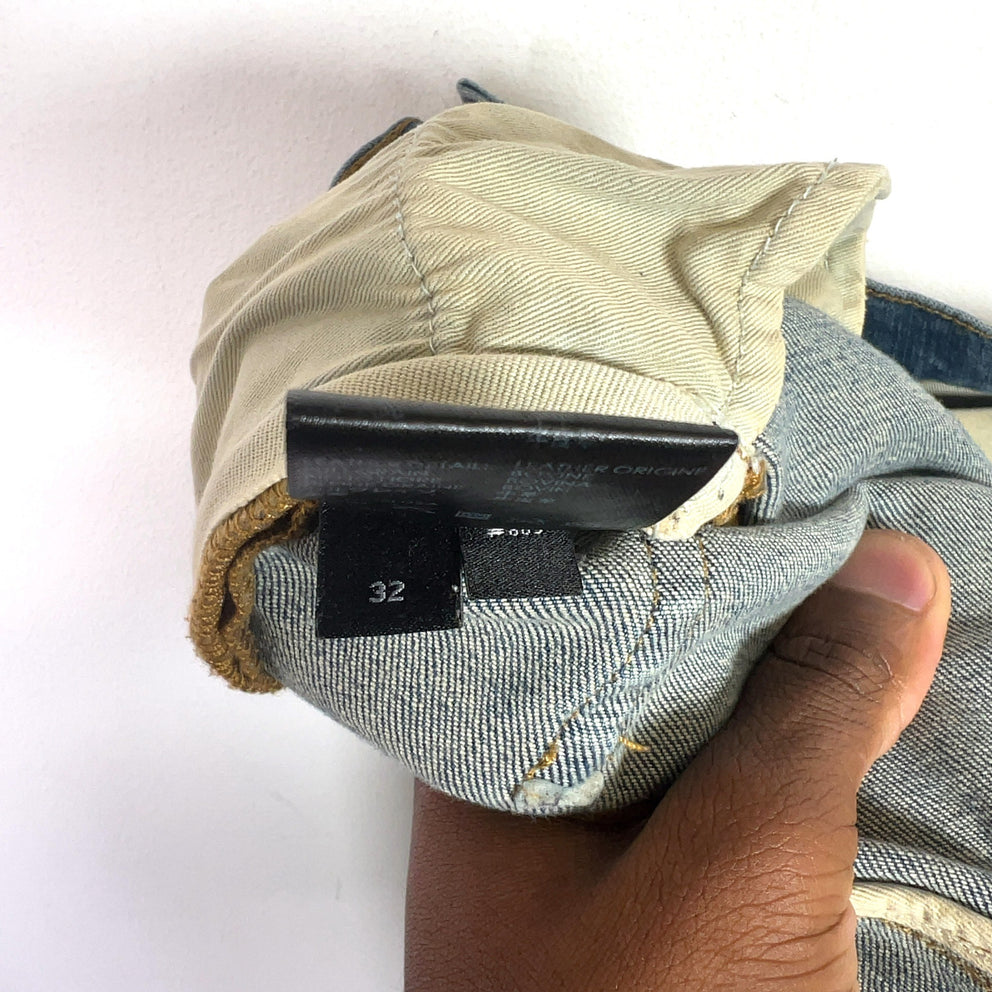 Amiri MX1 Black Patch Denim Jeans