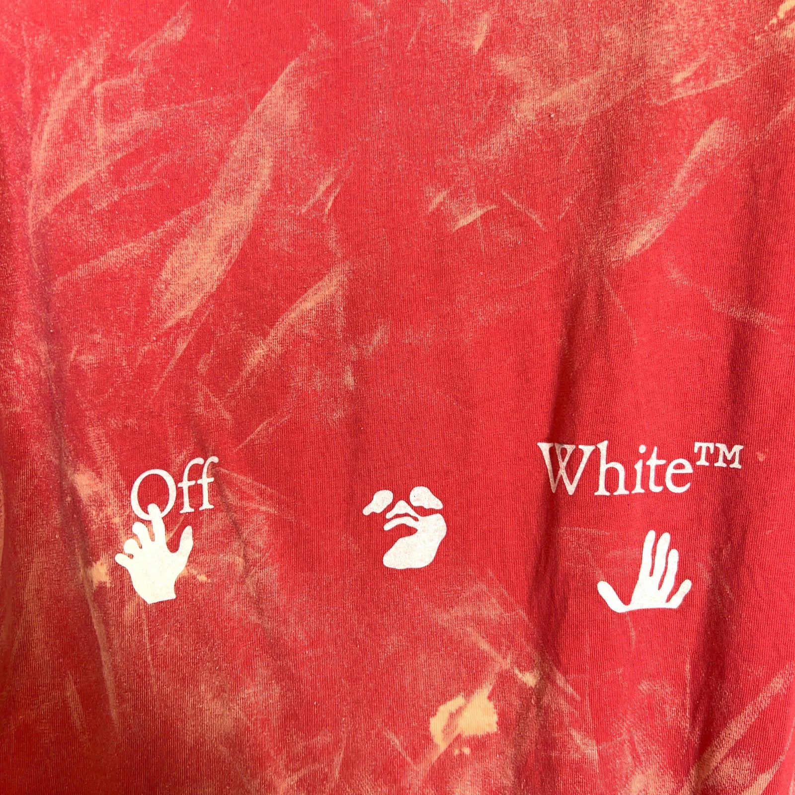 Off-White Vintage Bleach Logo T-Shirt