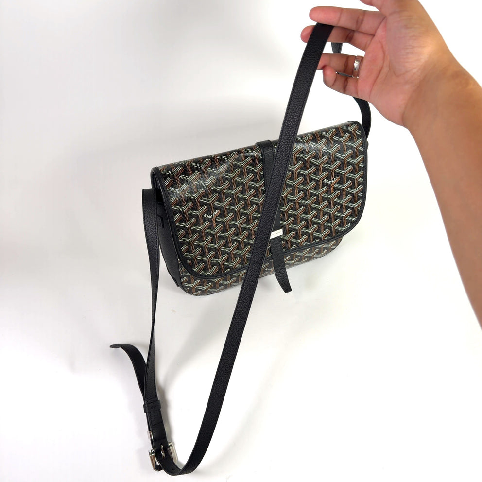 Goyard Black Belvedere II MM Messenger Bag