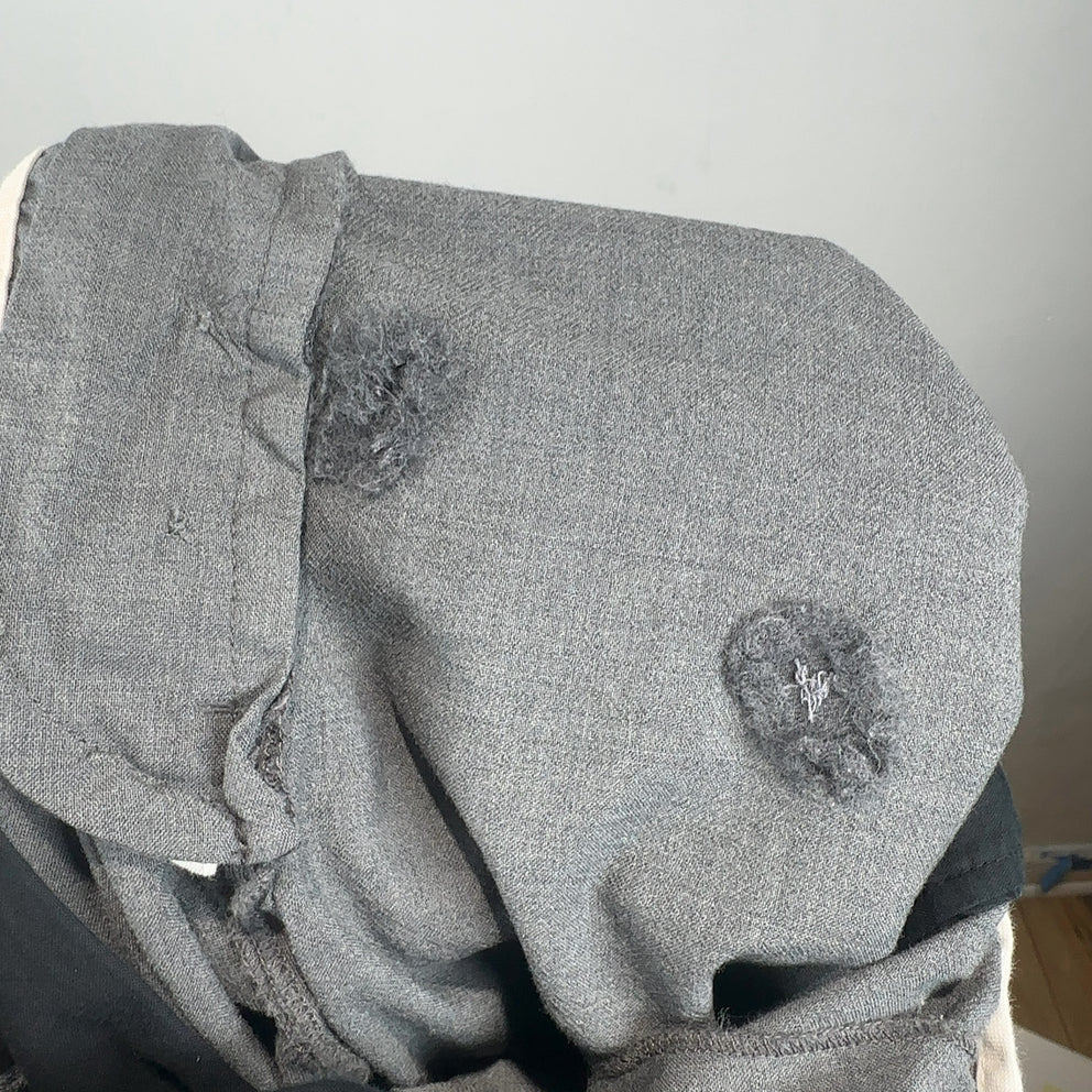 Thom Browne Woostered Woven Wool 4-Bar Pants