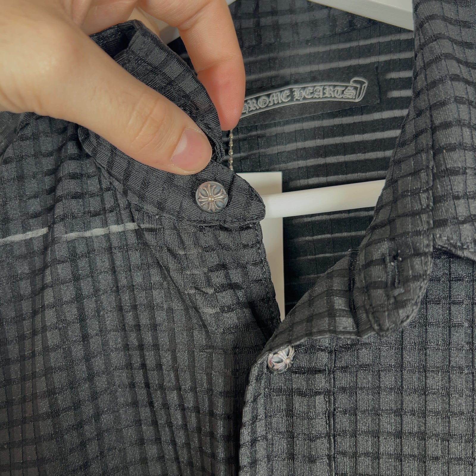 Chrome Hearts Cross Ball Button Up Shirt