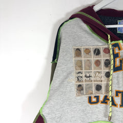Better With Age Protest Patchwork Hoodie