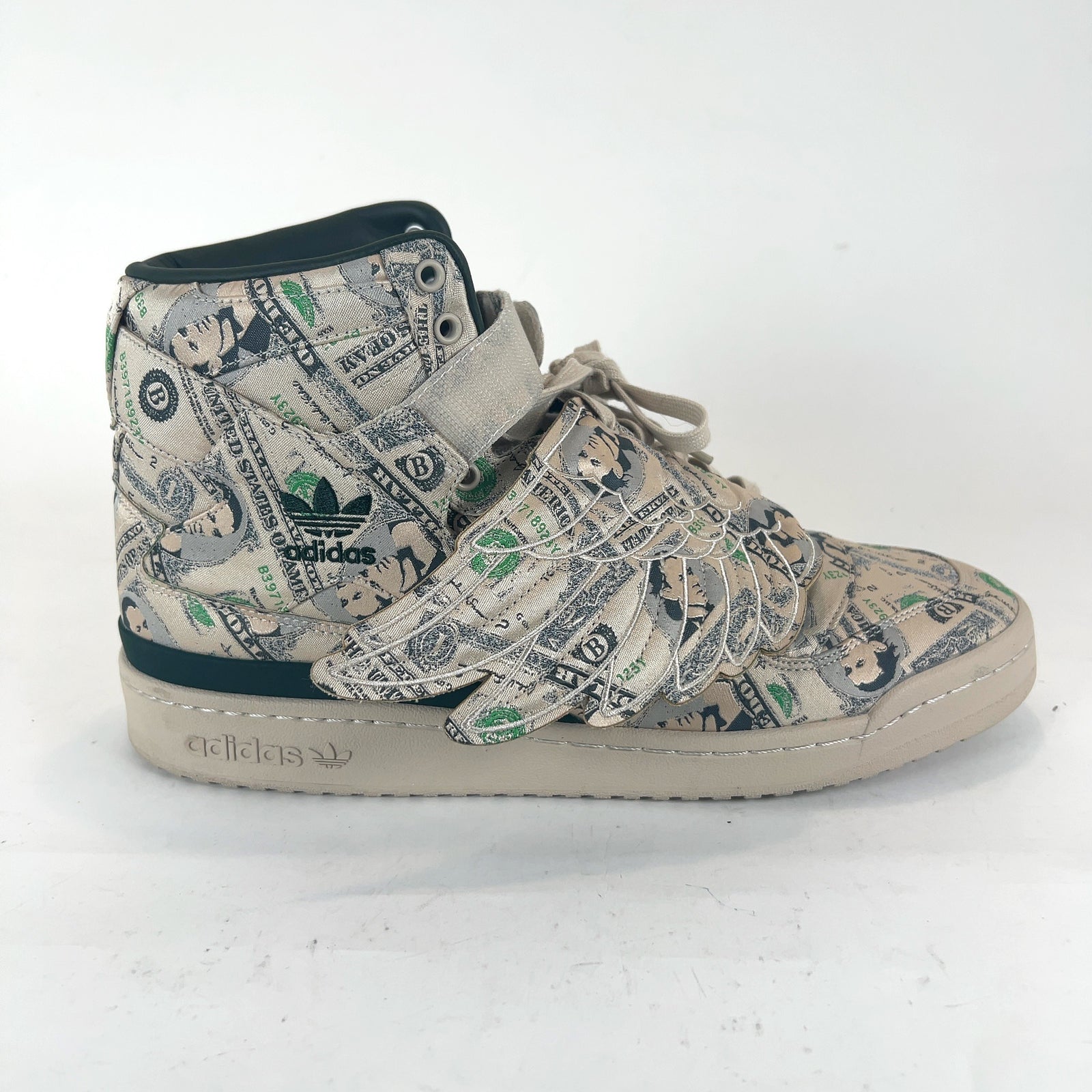 Jeremy Scott x Adidas Forum 'Money' Wings 1.0 Hightop Sneakers