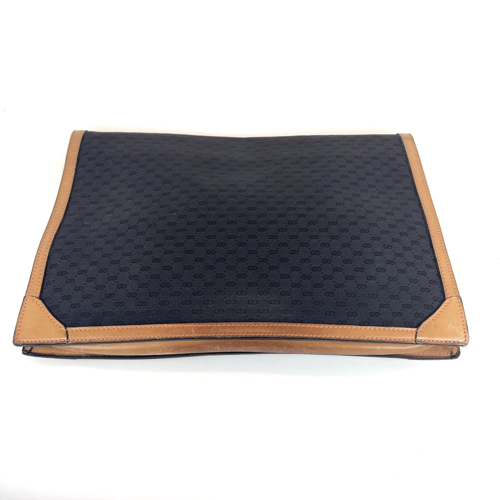 Gucci Vintage Micro Mongram Laptop Clutch