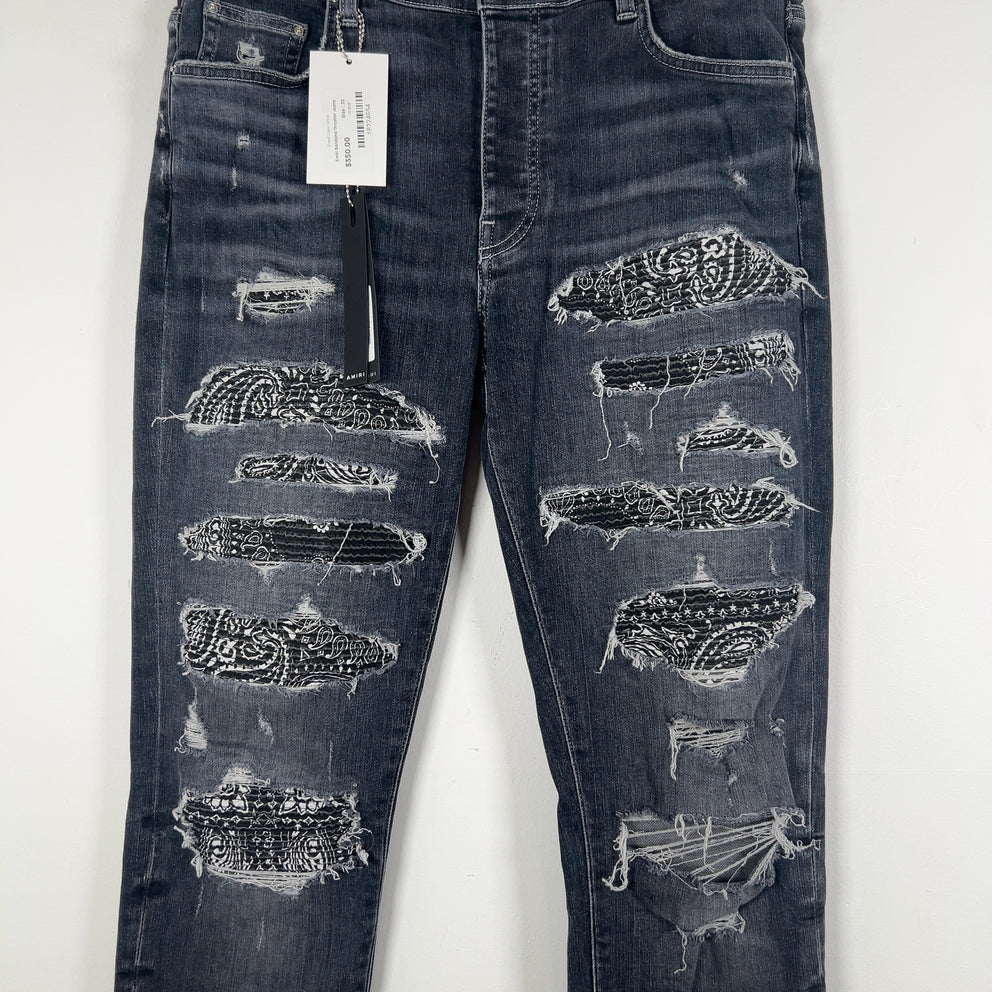 Amiri Bandana Thrasher Jeans