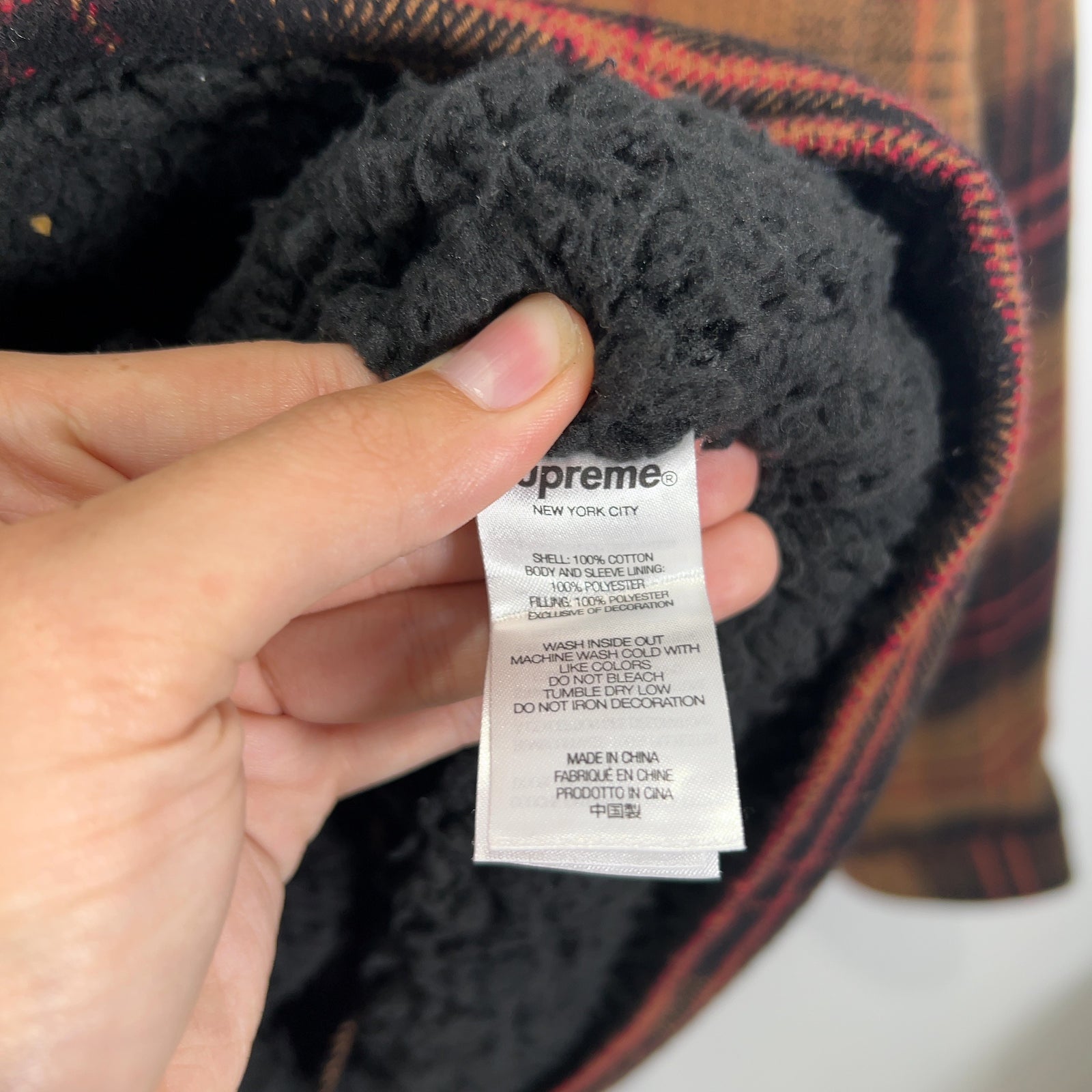 Supreme Lined Flannel Snap Shirt