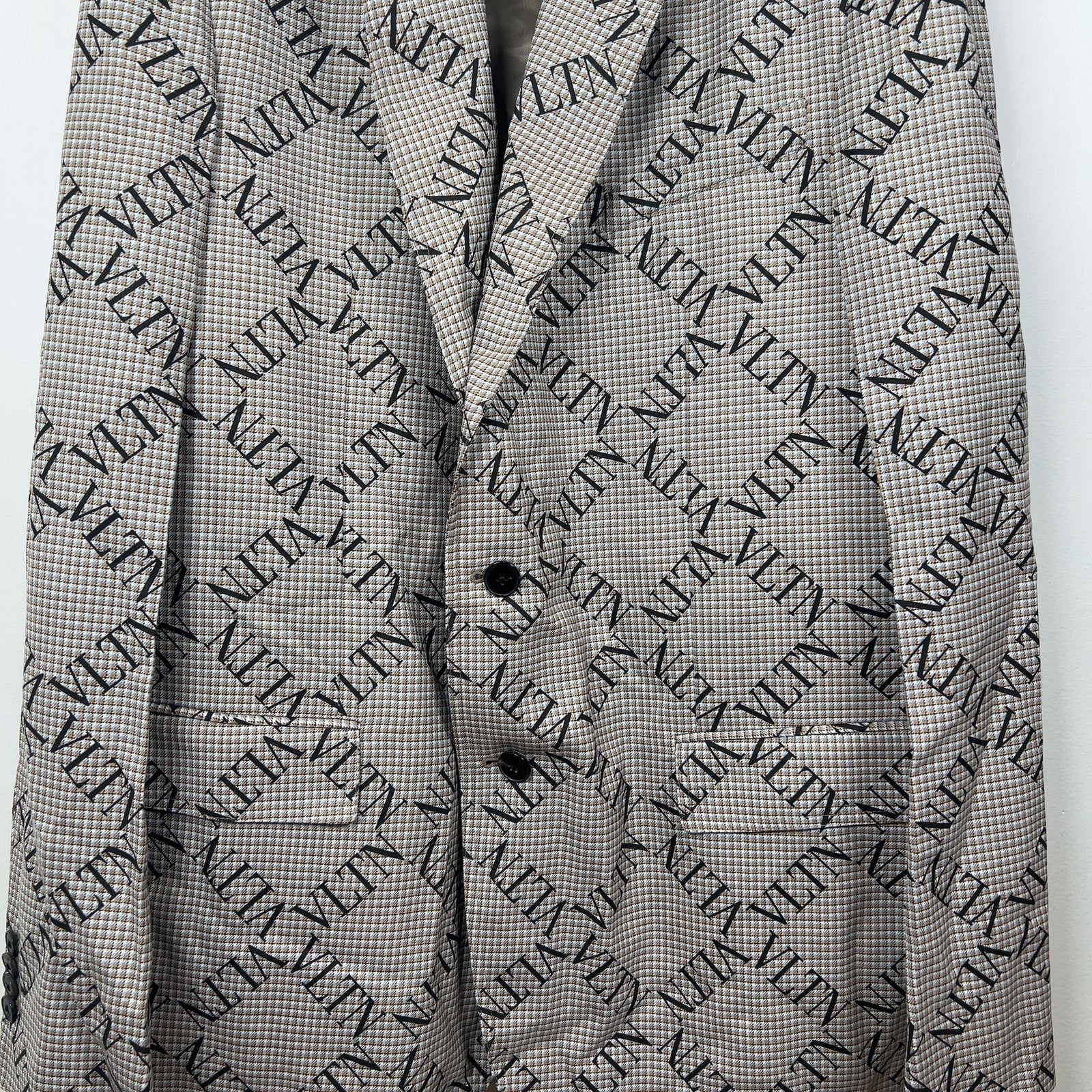 Valentino Wool VLTN Monogram Blazer