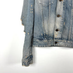 Saint Laurent SS21 Distressed Denim Jacket