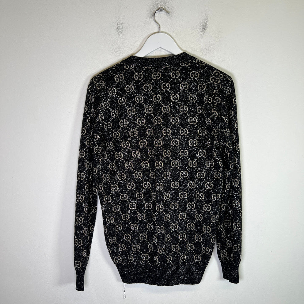 Gucci Metallic Jacquard Cardigan