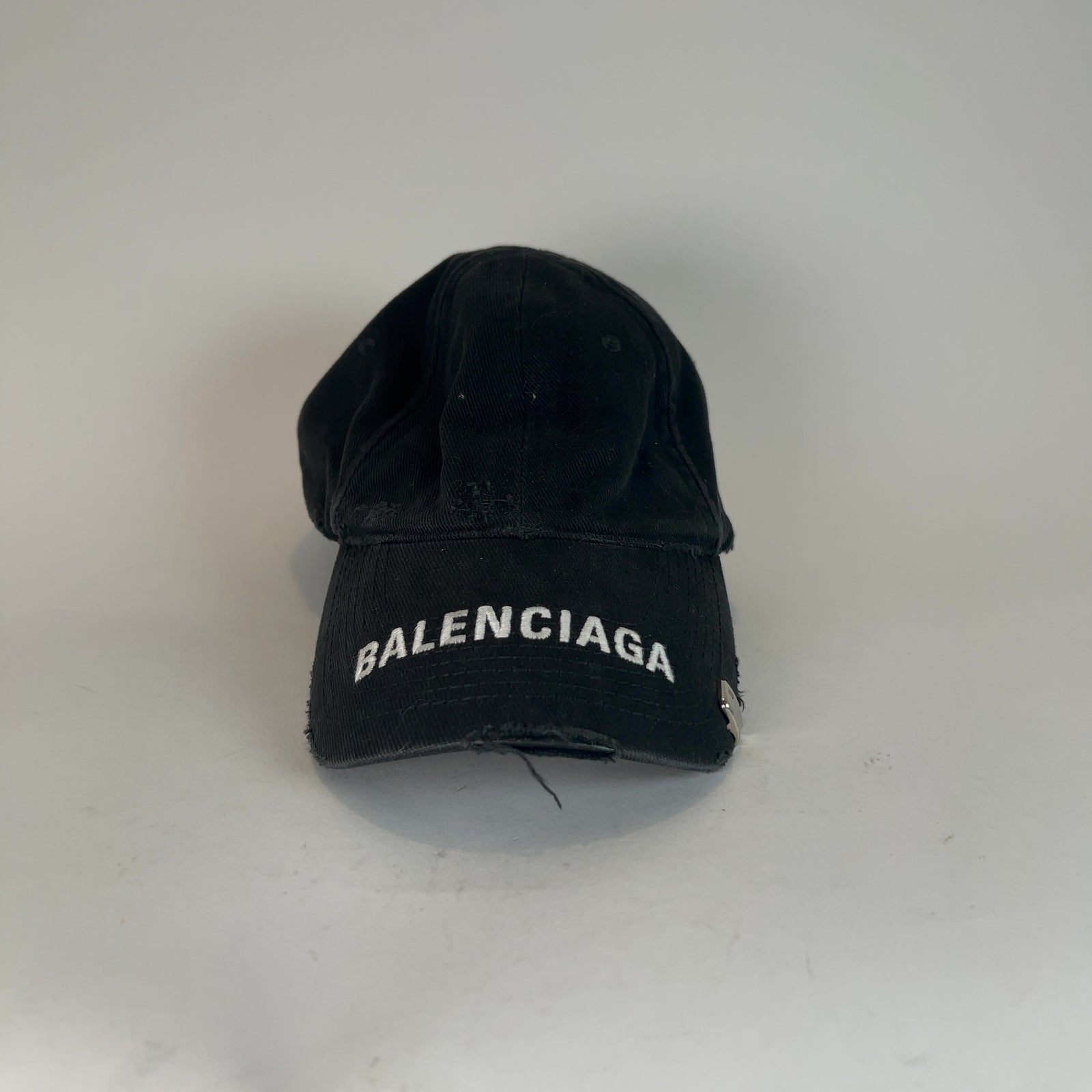 Balenciaga Distressed Lighter Cap Logo Hat