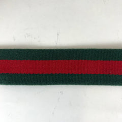 Gucci Web Stripe D-Ring Belt