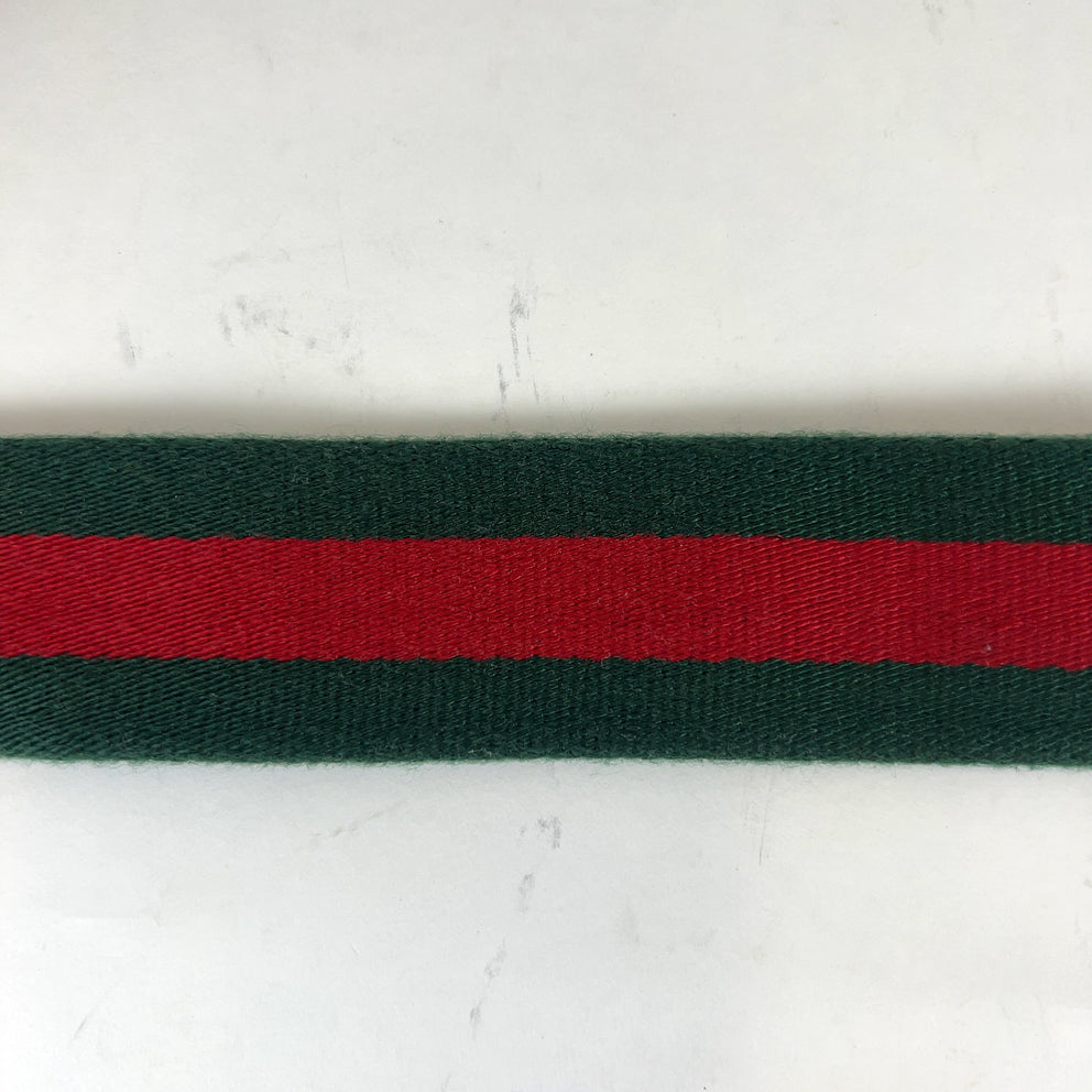 Gucci Web Stripe D-Ring Belt