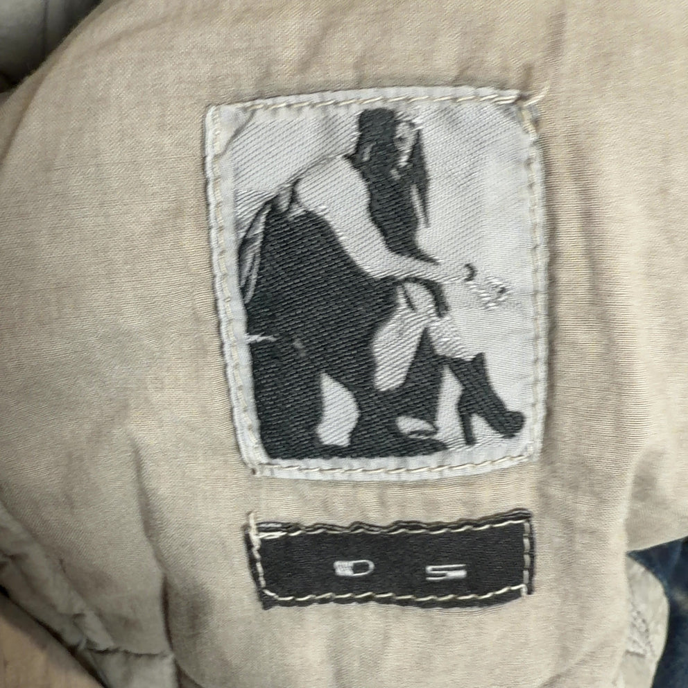 Rick Owens FW15 Fur Pocket Hybird Asymmetric Button Slave Jacket
