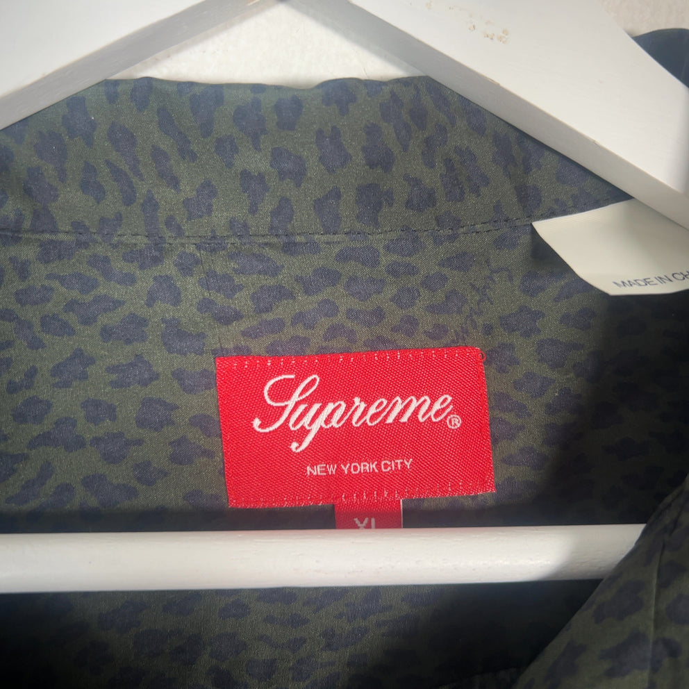 Supreme Silk Leopard Print T-Shirt